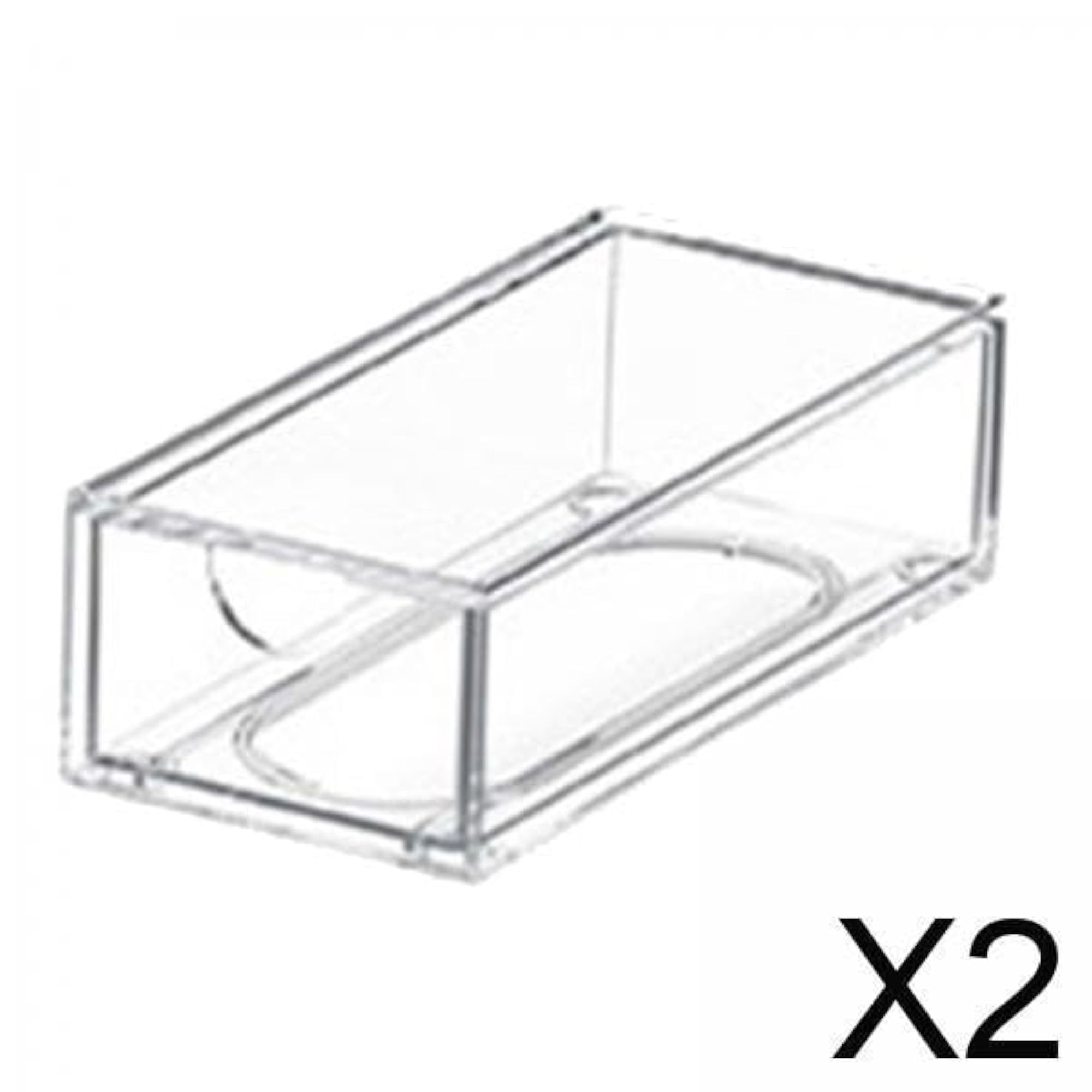 Stackable Clear Storage Drawer Makeup Organizer